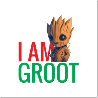 Groot t-shirt design Posters and Art